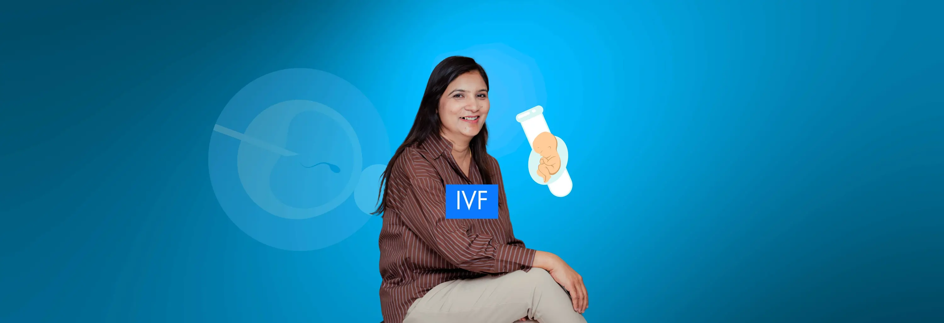 IVF Simplified banner with slogan Precise Affordable - Best IVF in Lucknow